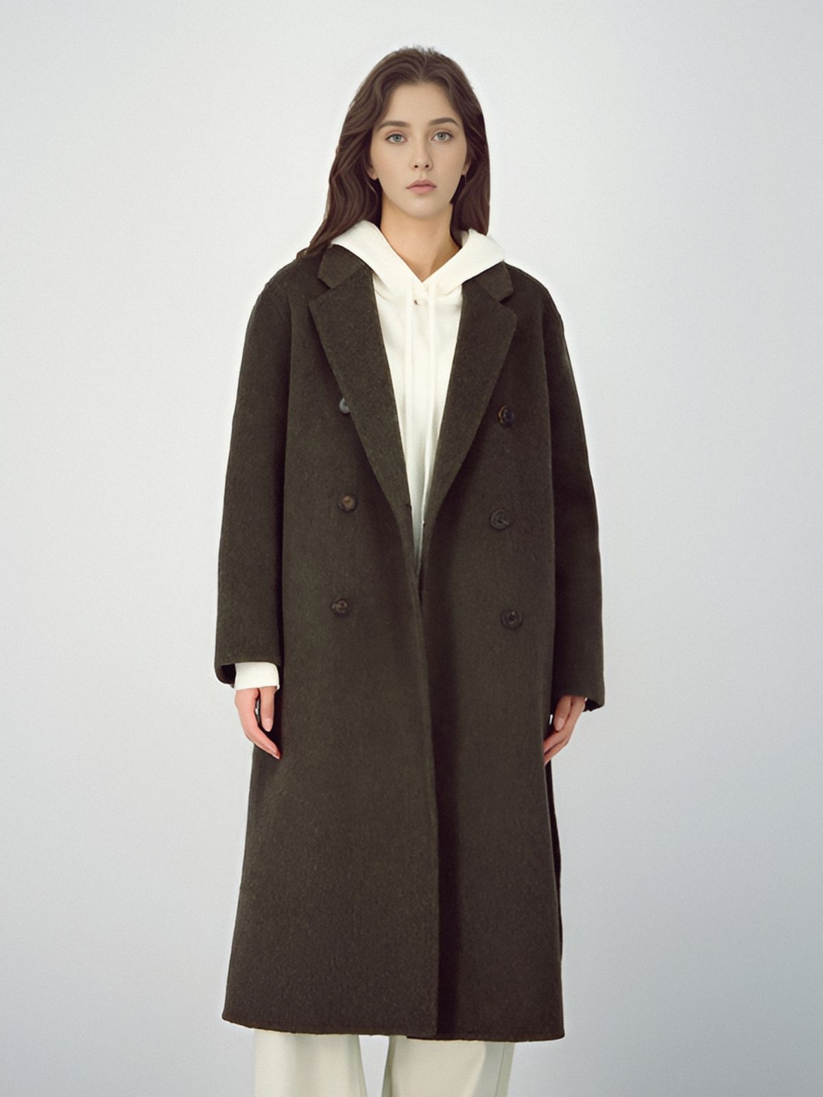아쿠드(ACUD) Detachable Hoodie Handmade Coat _Khaki