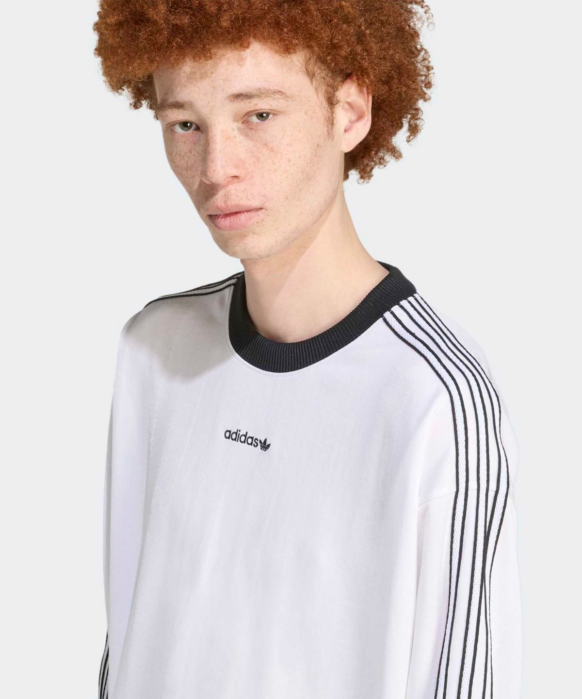 아디다스(ADIDAS) 롱 슬리브 저지 - 화이트 / JX3100
