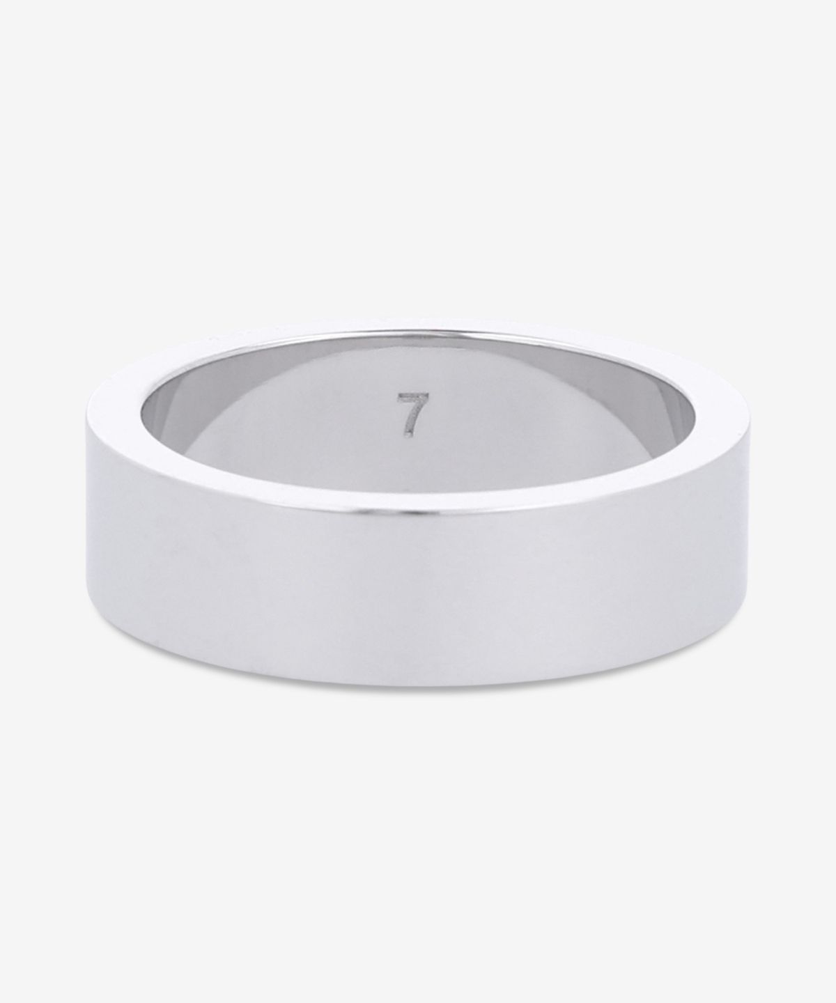 메종 마르지엘라(MAISON MARGIELA) 로고 레퍼런스 6.5MM 반지 - 실버 / SM1UQ0124P8865102