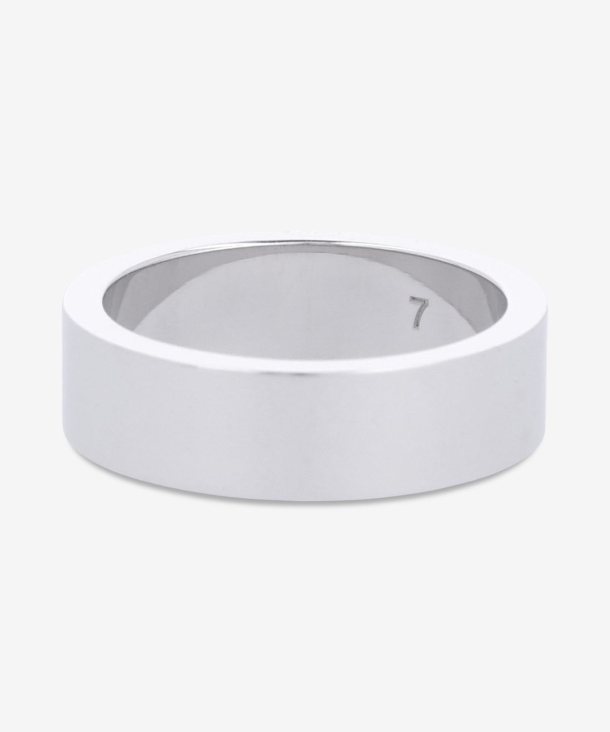 메종 마르지엘라(MAISON MARGIELA) 로고 레퍼런스 6.5MM 반지 - 실버 / SM1UQ0124P8865102
