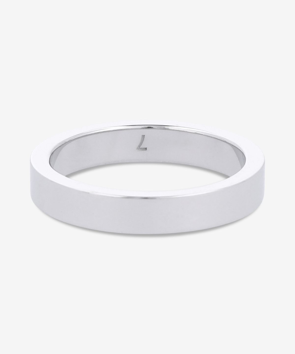 메종 마르지엘라(MAISON MARGIELA) 로고 레퍼런스 4MM 반지 - 실버 / SM1UQ0123P8865102
