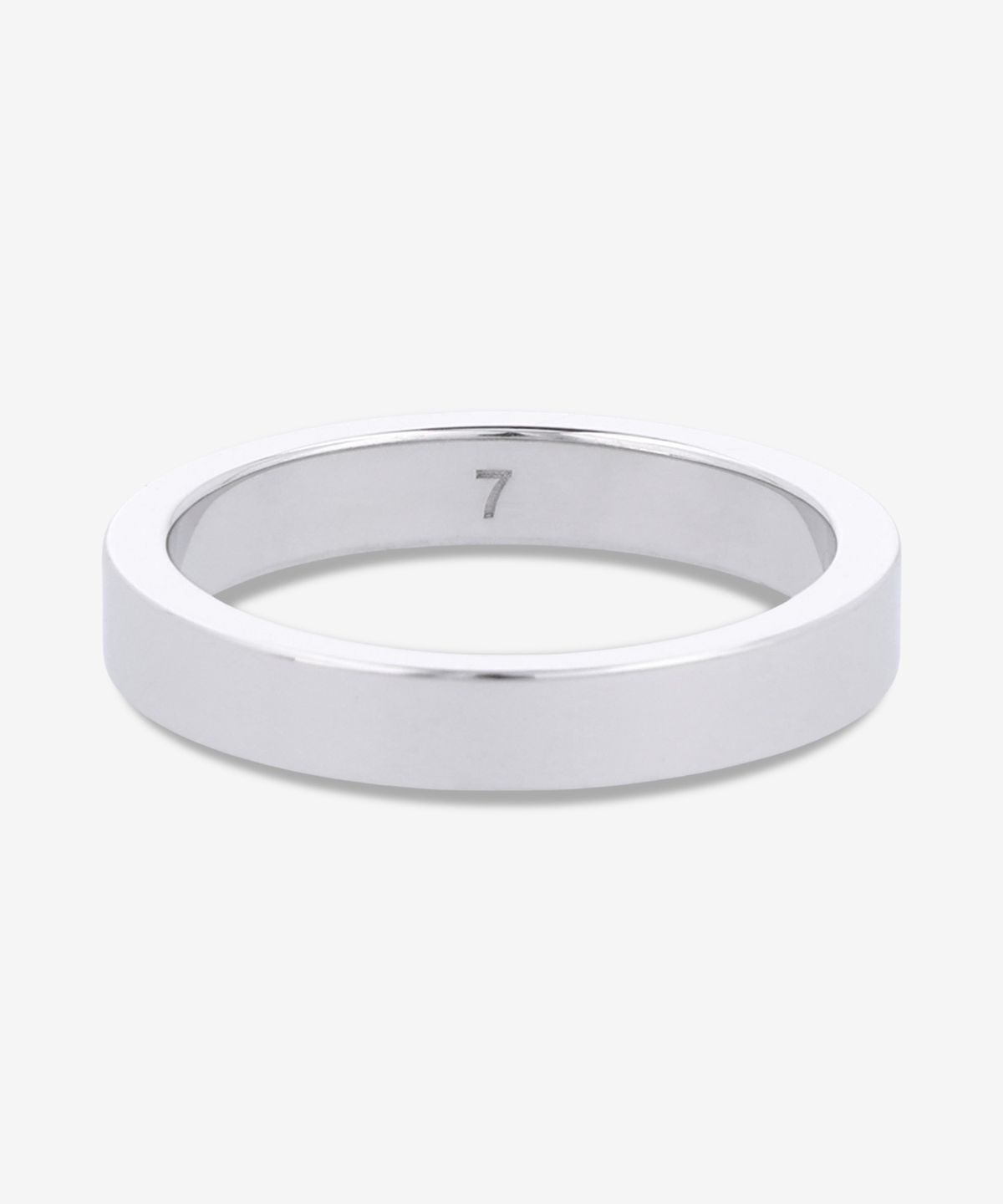 메종 마르지엘라(MAISON MARGIELA) 로고 레퍼런스 4MM 반지 - 실버 / SM1UQ0123P8865102