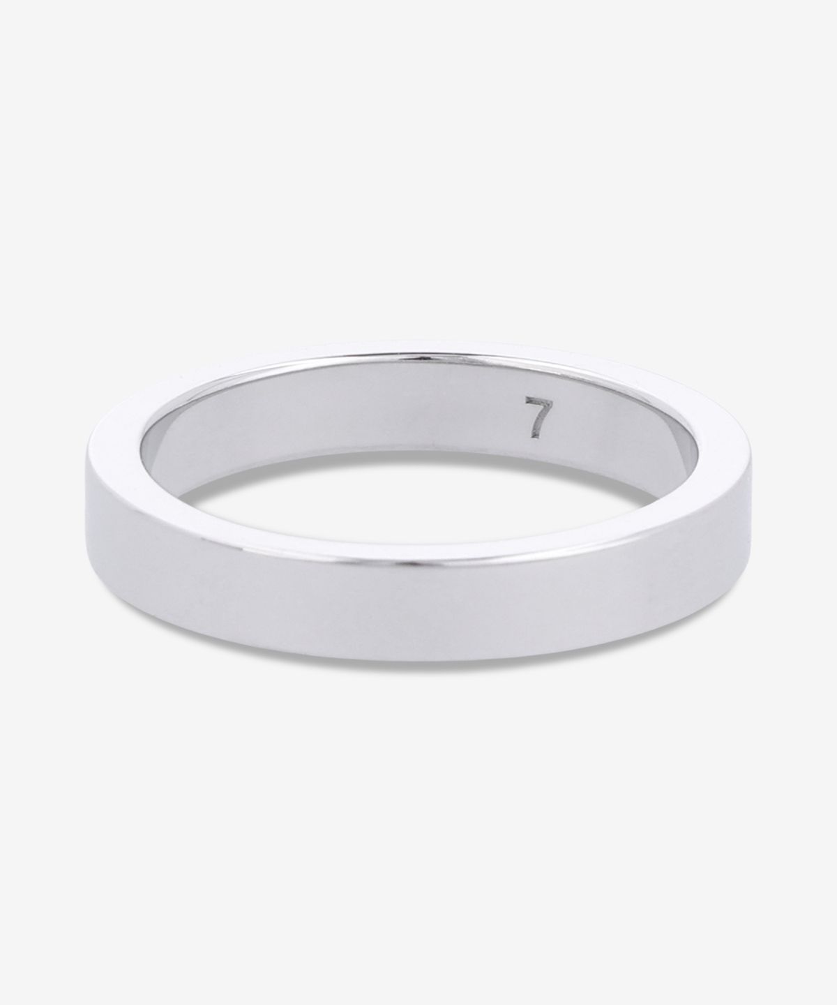 메종 마르지엘라(MAISON MARGIELA) 로고 레퍼런스 4MM 반지 - 실버 / SM1UQ0123P8865102