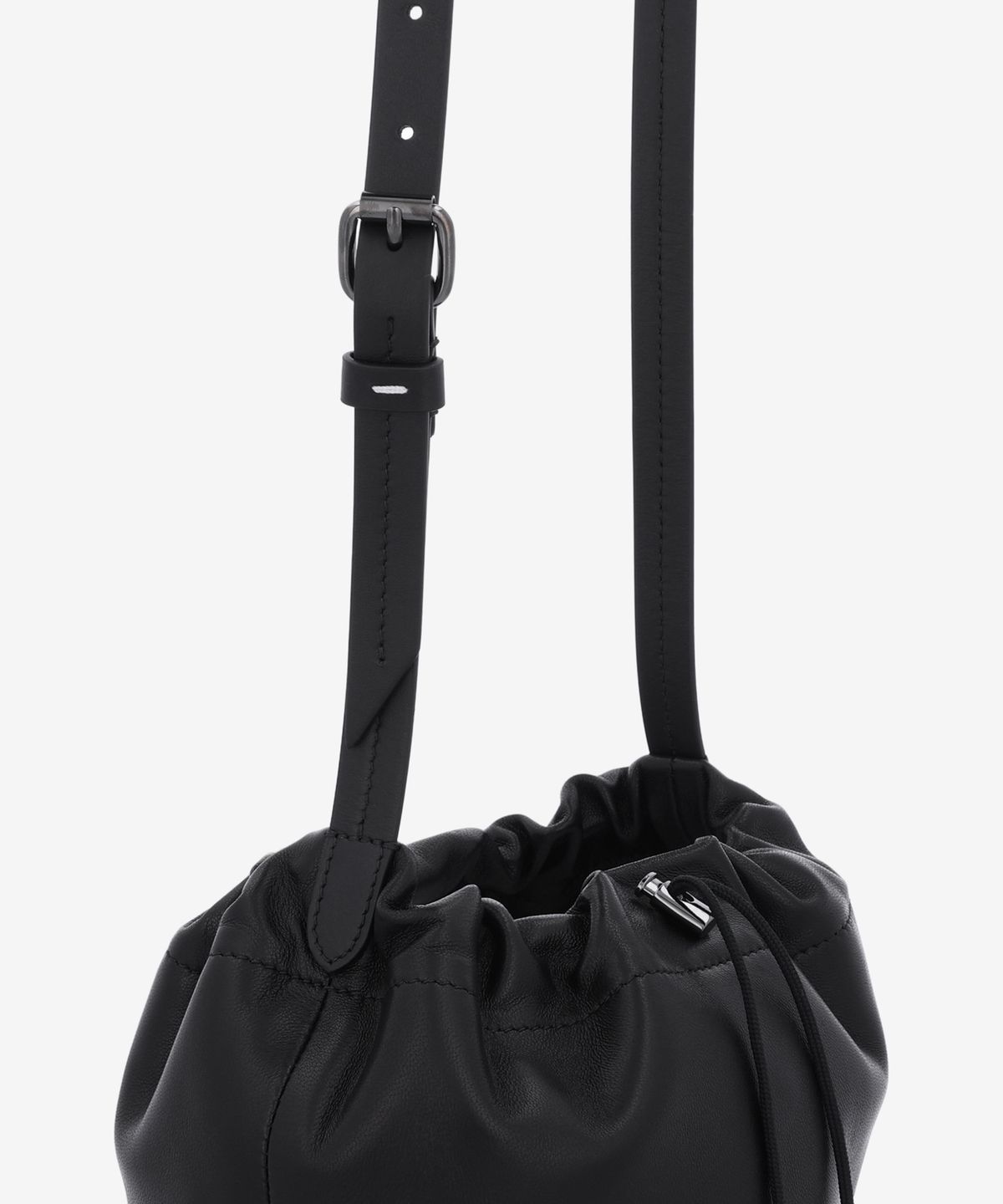 메종 마르지엘라(MAISON MARGIELA) 벨트 백 파우치 숄더백 - 블랙:블랙 / SB2ZH0003P8832HB323