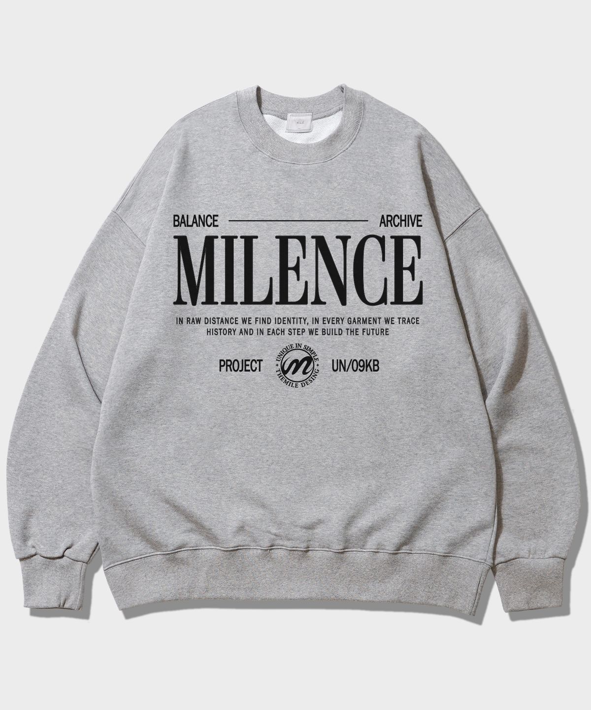 더마일(THEMILE) MILENC SWEAT MTM_GRAY