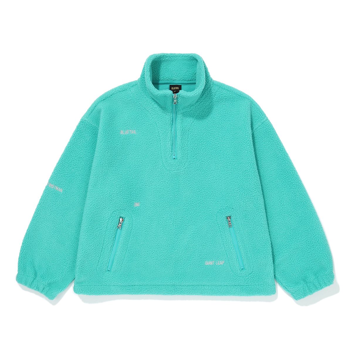 블루테일(BLUETAIL) AZI1TS01MT 민트 플리스 하프집업 아노락 맨투맨