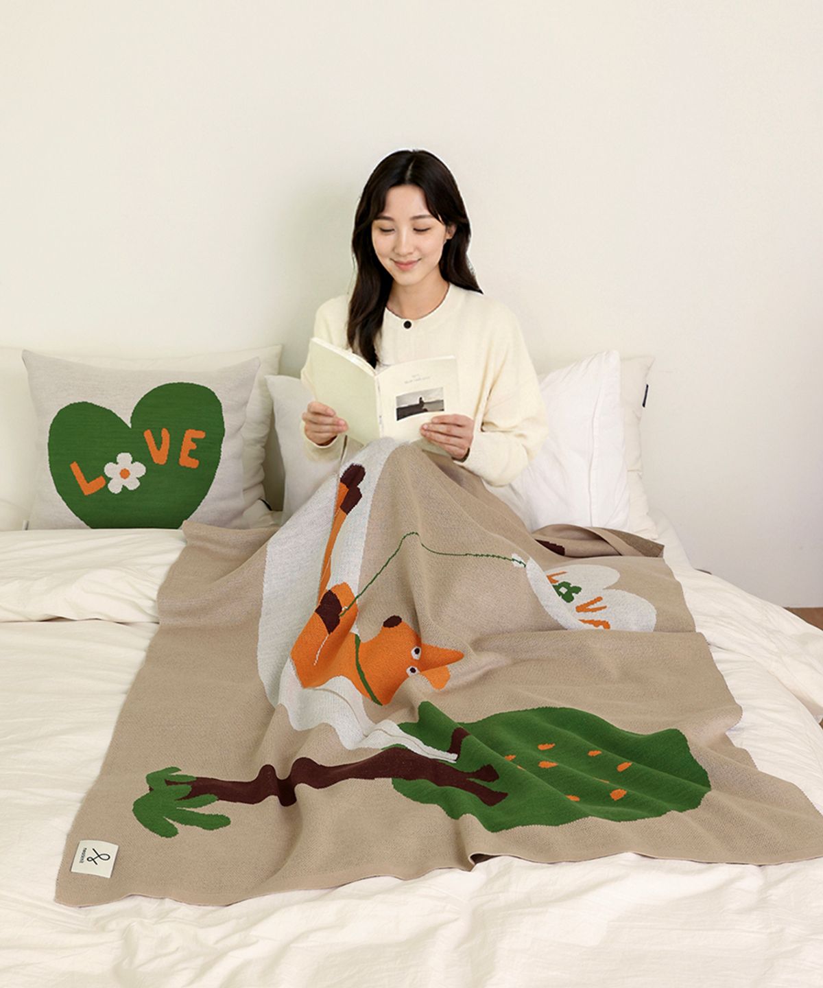 닛닛(NEATKNIT) 강아지 무니 러브 프리미엄 니트블랭킷