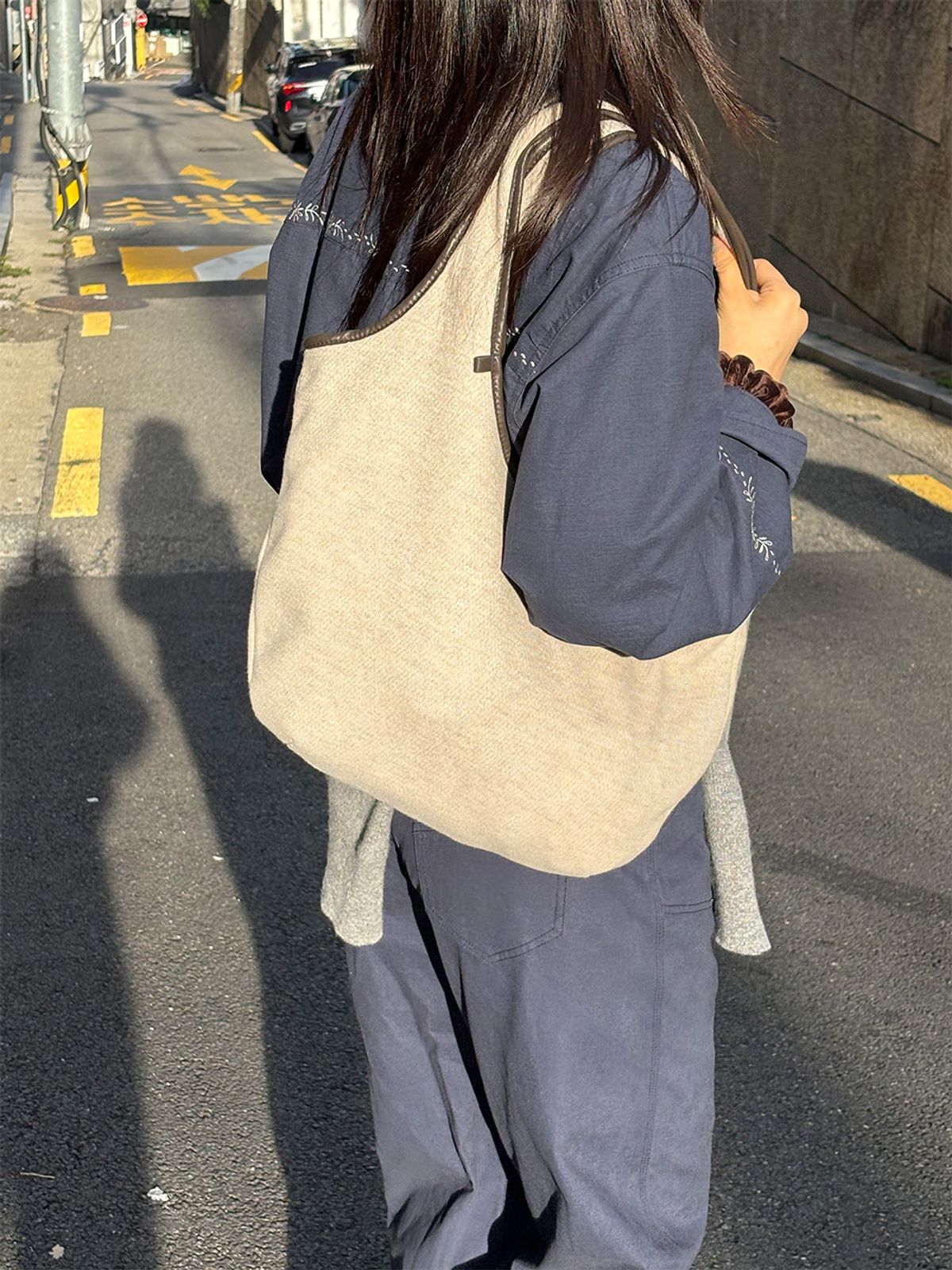 하이칙스(HIGH CHEEKS) ribbon shoulder bag_HC259OBG001M