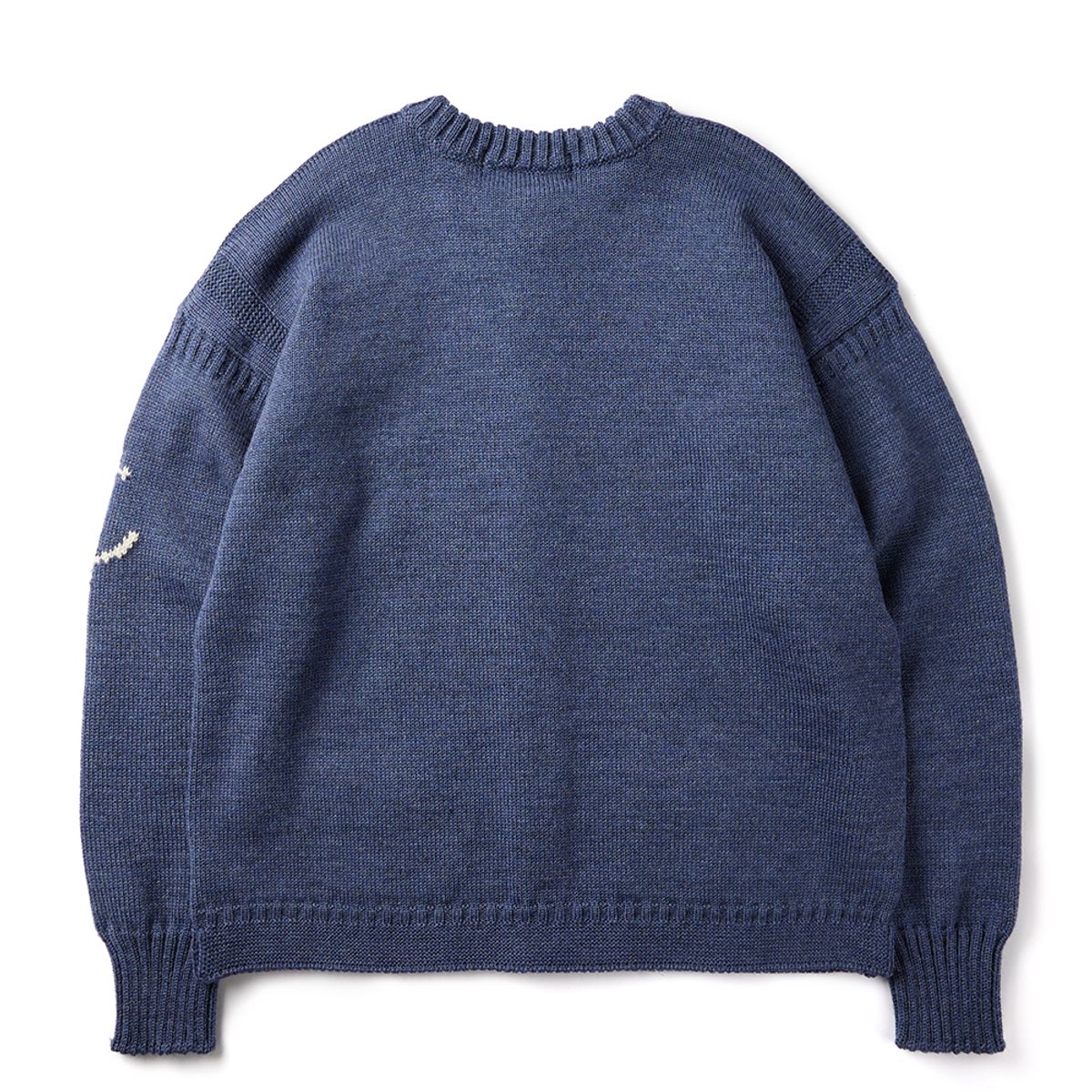 건지 울른스(Guernsey Woollens) 피셔맨 홀가먼트 가디건 - 카스피안