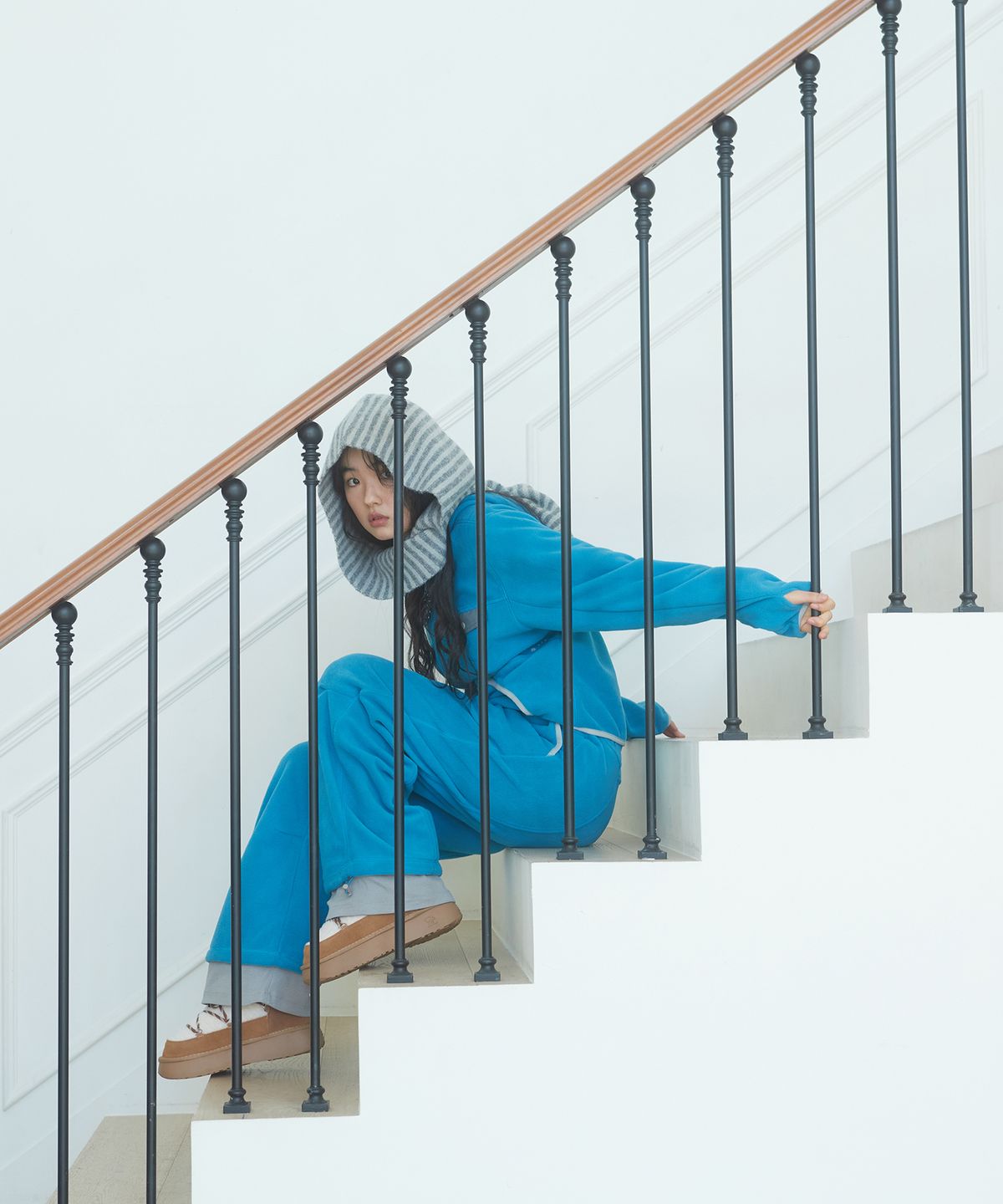데프가먼츠(DEFGARMENTS) (DEFG X US) FLEECE HOOD ZIP-UP [4COLOR]