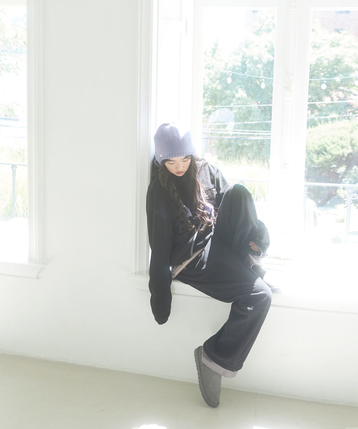 데프가먼츠(DEFGARMENTS) (DEFG X US) FLEECE HOOD ZIP-UP [4COLOR]