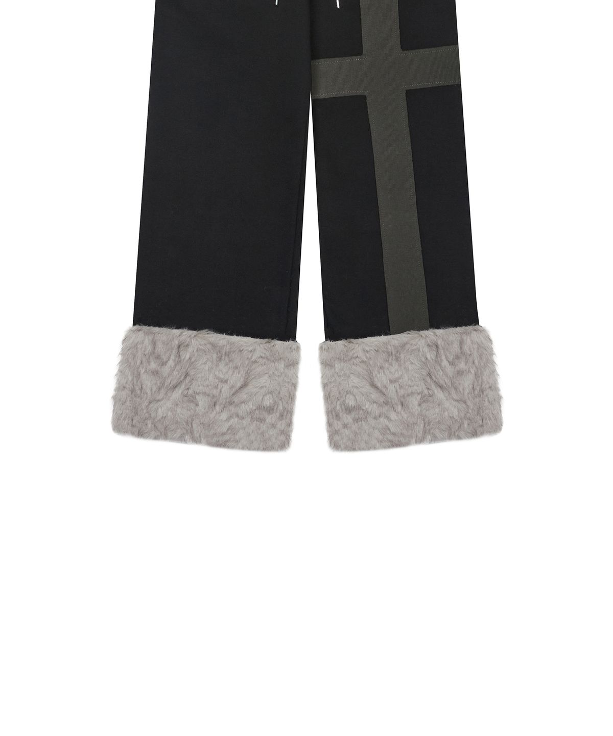러브이즈트루(LUVISTRUE) EV FUR TRIM TRAINING PANTS(BLACK)