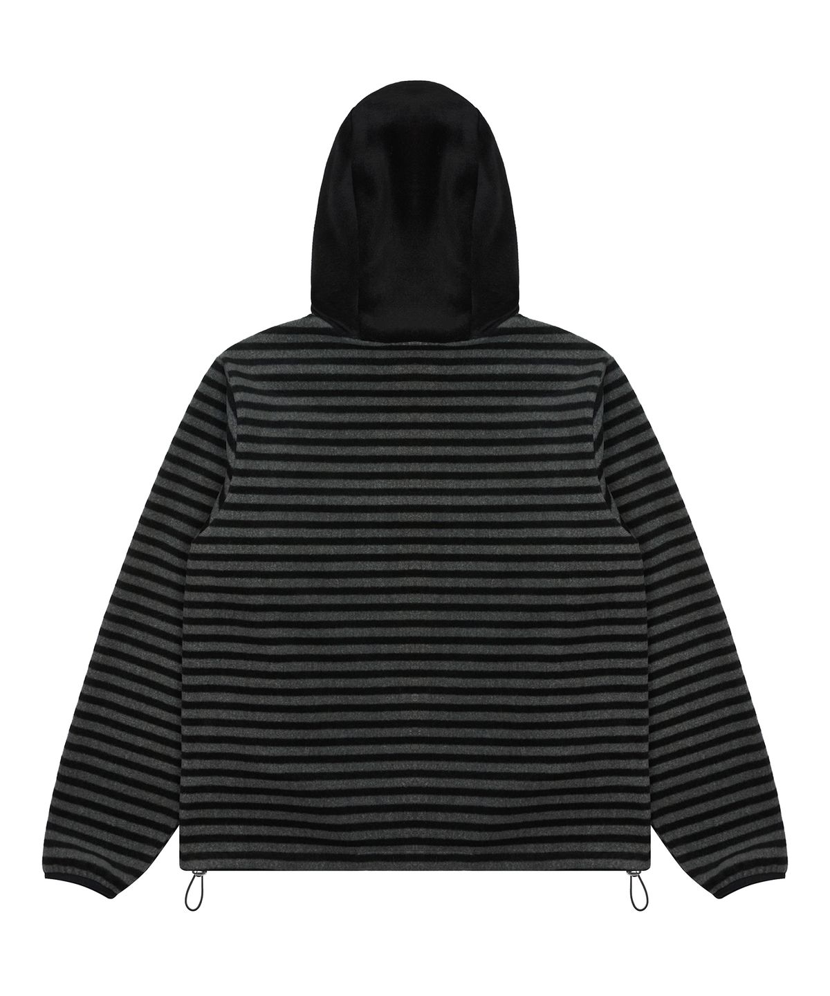 러브이즈트루(LUVISTRUE) EV HALF ZIP FLEECE HOODIE(BLACK)