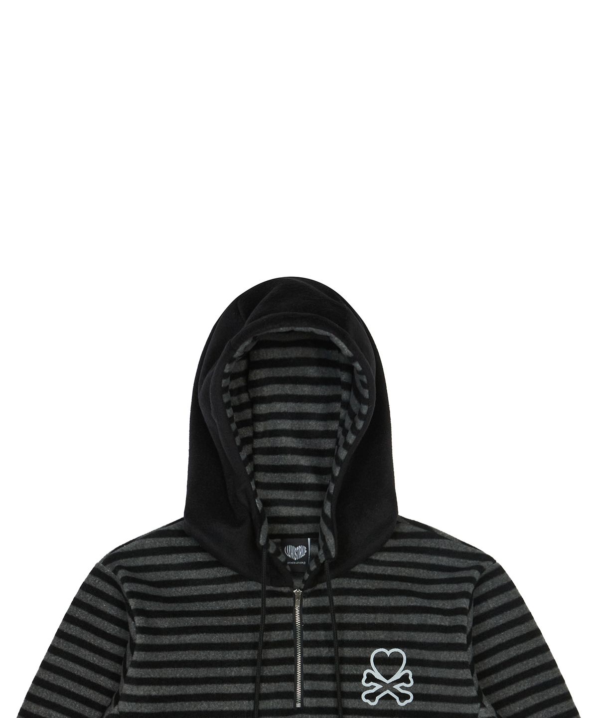 러브이즈트루(LUVISTRUE) EV HALF ZIP FLEECE HOODIE(BLACK)