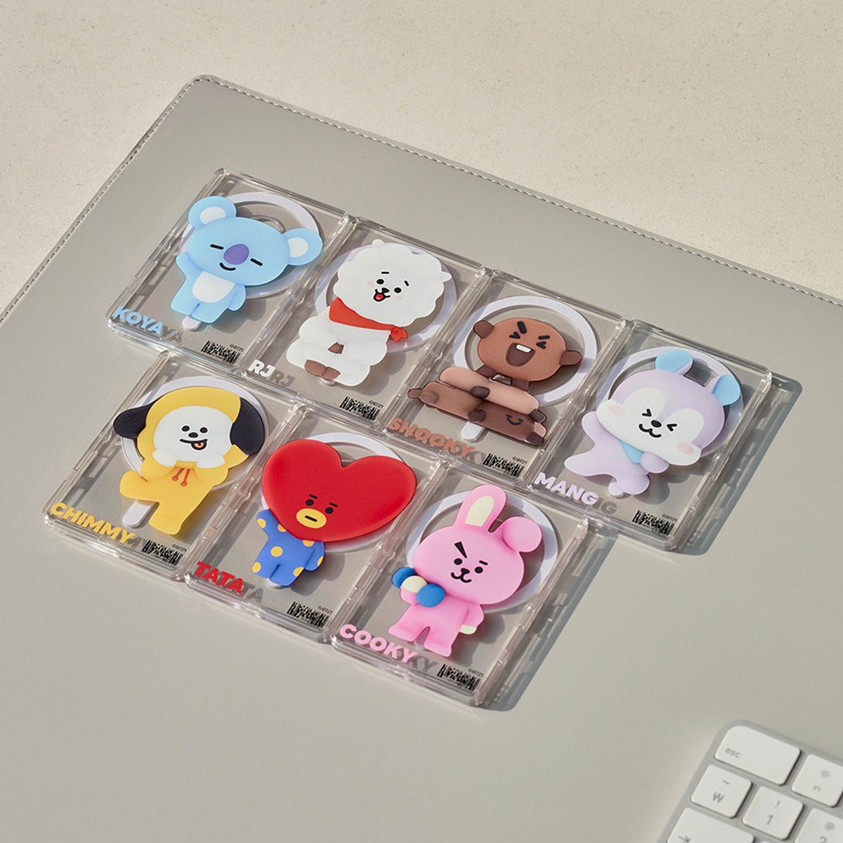 엘라고(ELAGO) BT21 맥세이프 투명 카드지갑 케이스