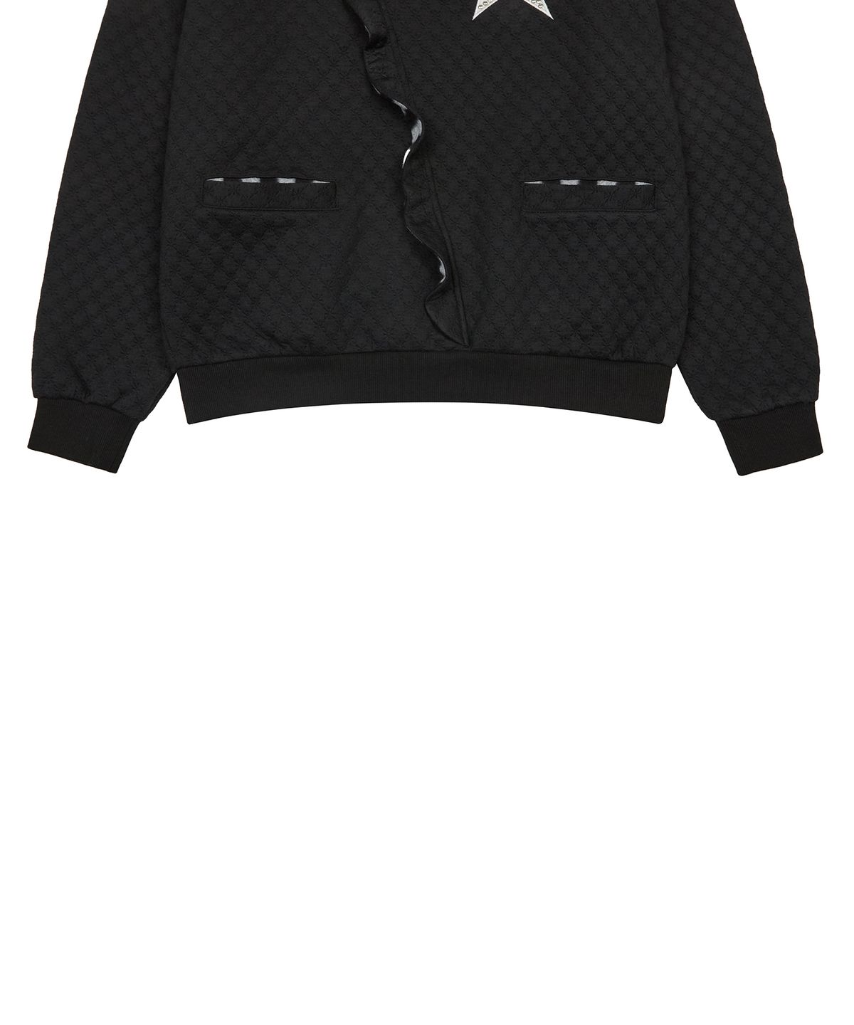 러브이즈트루(LUVISTRUE) EV STAR HOOD TEE(BLACK)