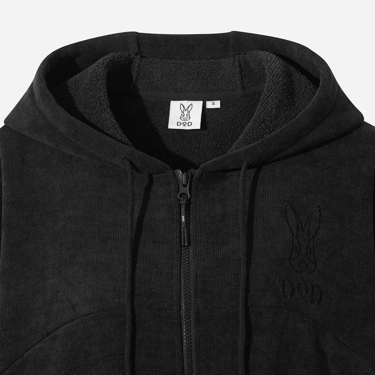 디오디(DOD) 여성) 스테이웜 후드 집업 자켓(D.CHARCOAL GREY)