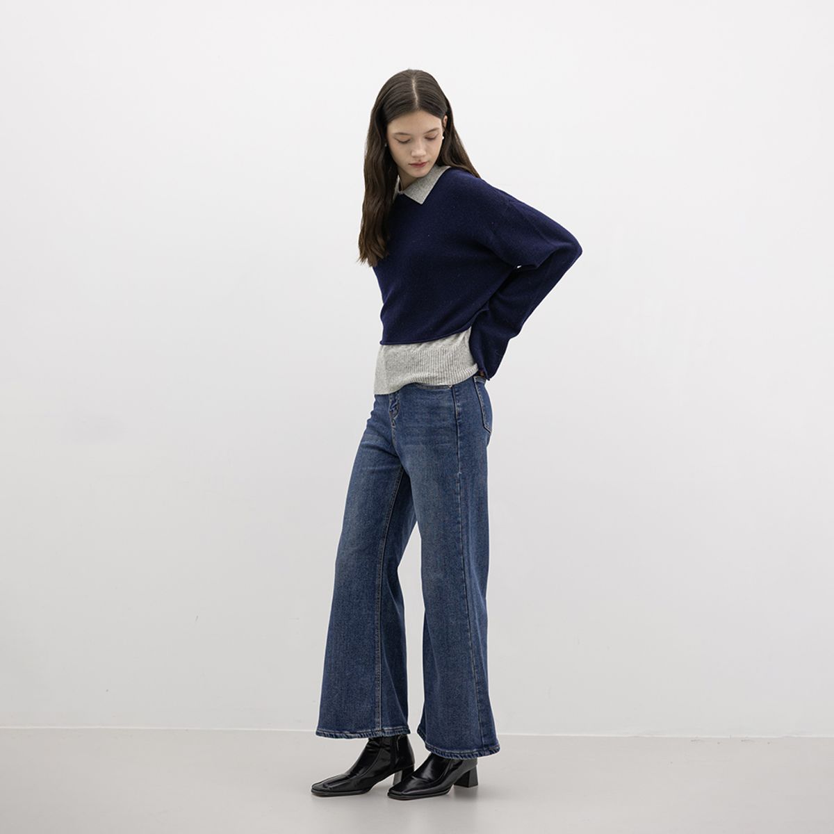 웬스데이딜라잇(WEDNESDAY DELIGHT) WD_Slim-fit plush lining denim pants_2color