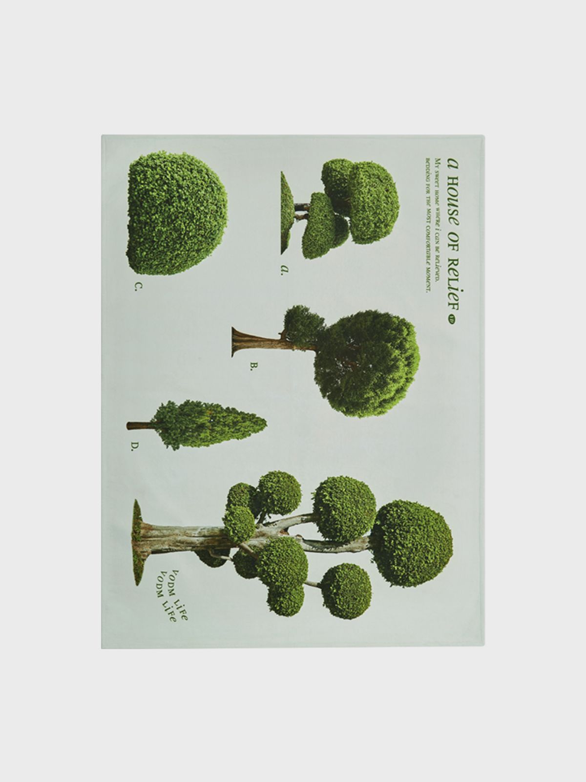 뷔오디엠(VODM) Plantree 생활방수 터치 러그 5size