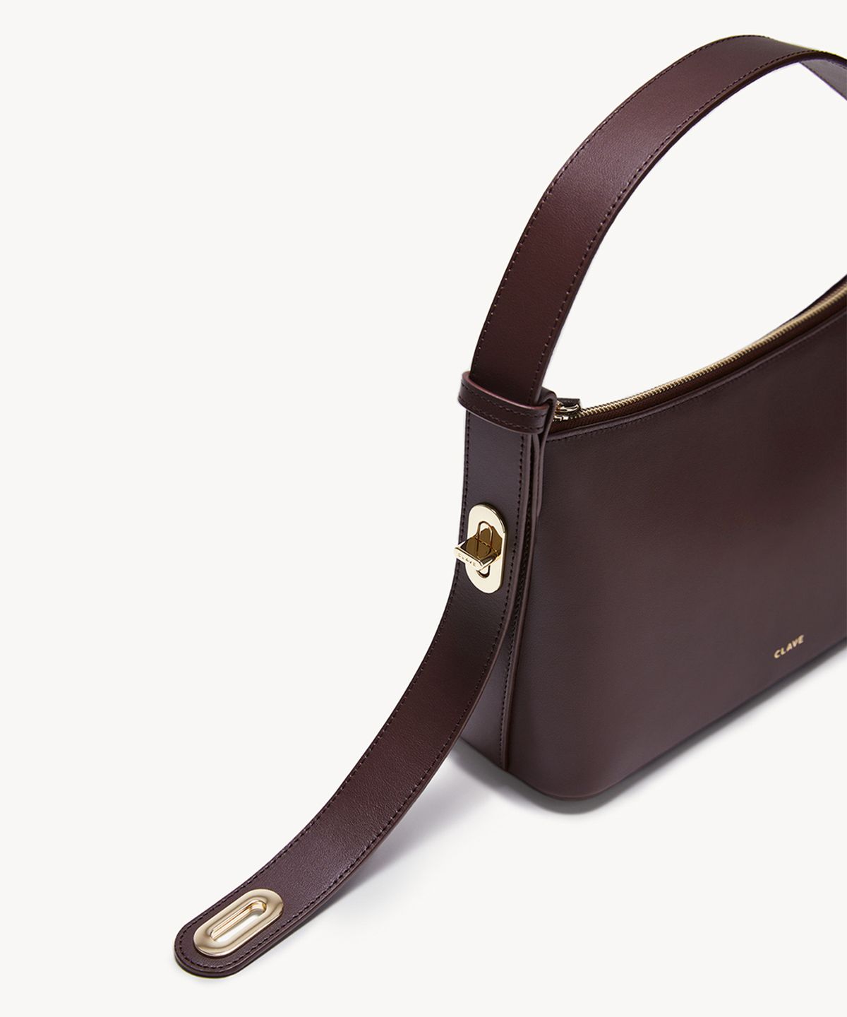 끌라베(CLAVE) 헬렌 버건디 숄더백 (HELEN Burgundy Shoulder Bag)