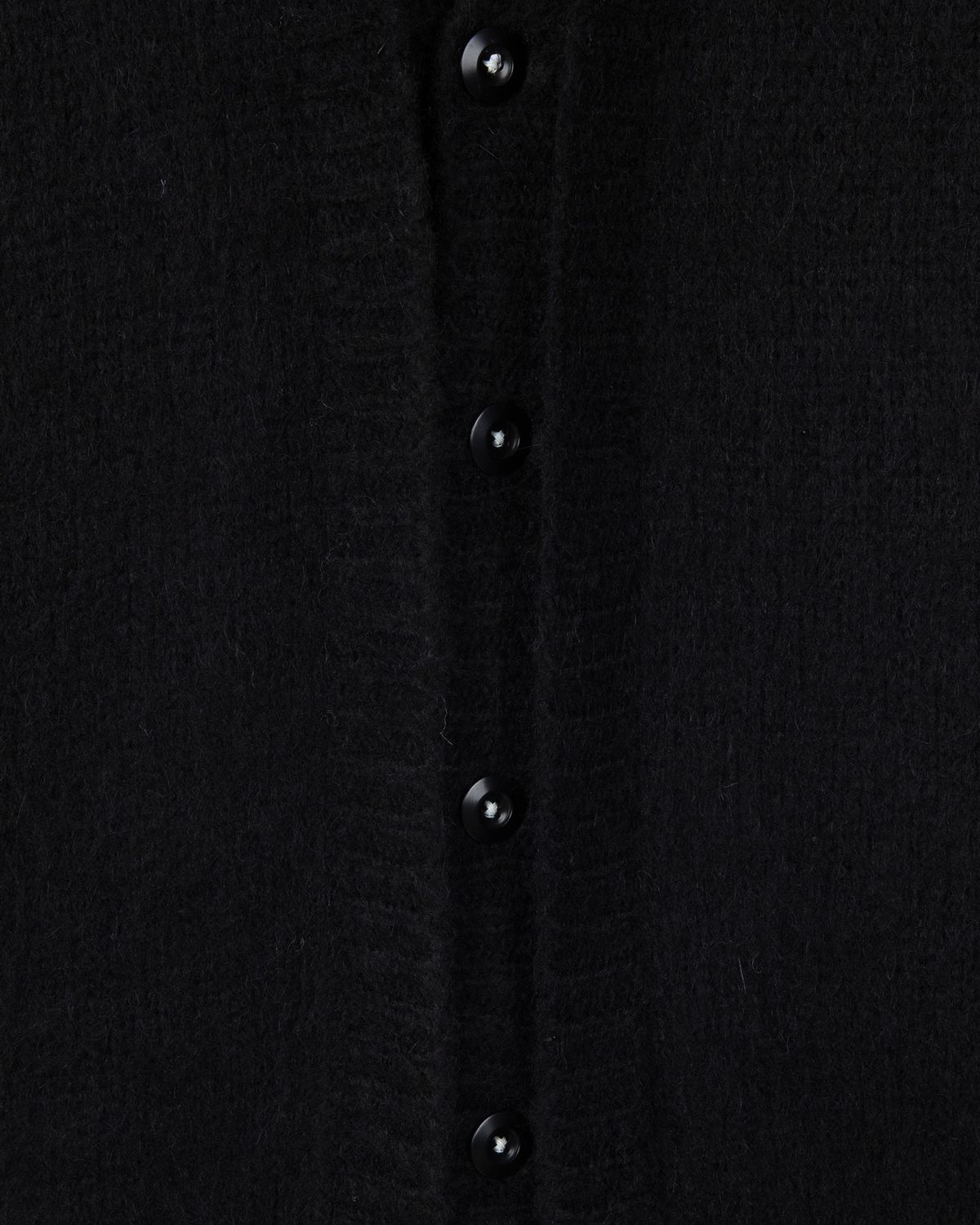 디앤드퀘스천(THEENDQUESTION) Double brush cardigan / BLACK