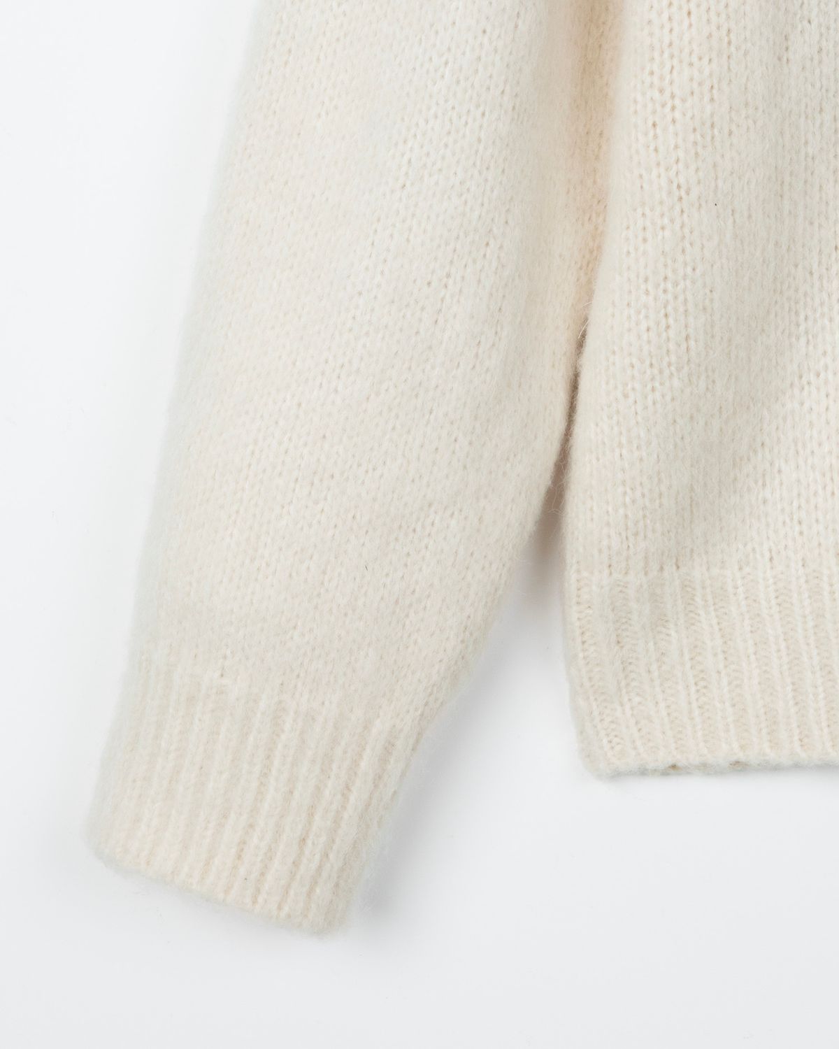 디앤드퀘스천(THEENDQUESTION) Double brush cardigan / IVORY