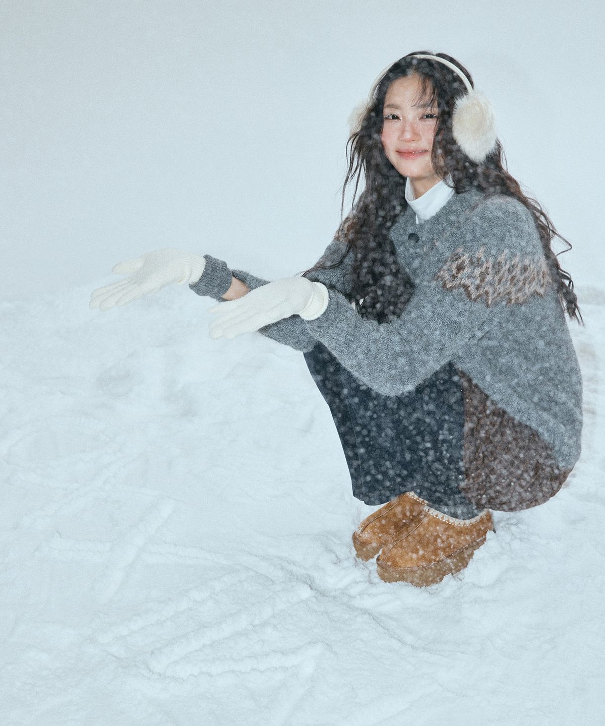 미쏘(MIXXO) 포근데님 세미부츠컷_MIWTJG111J