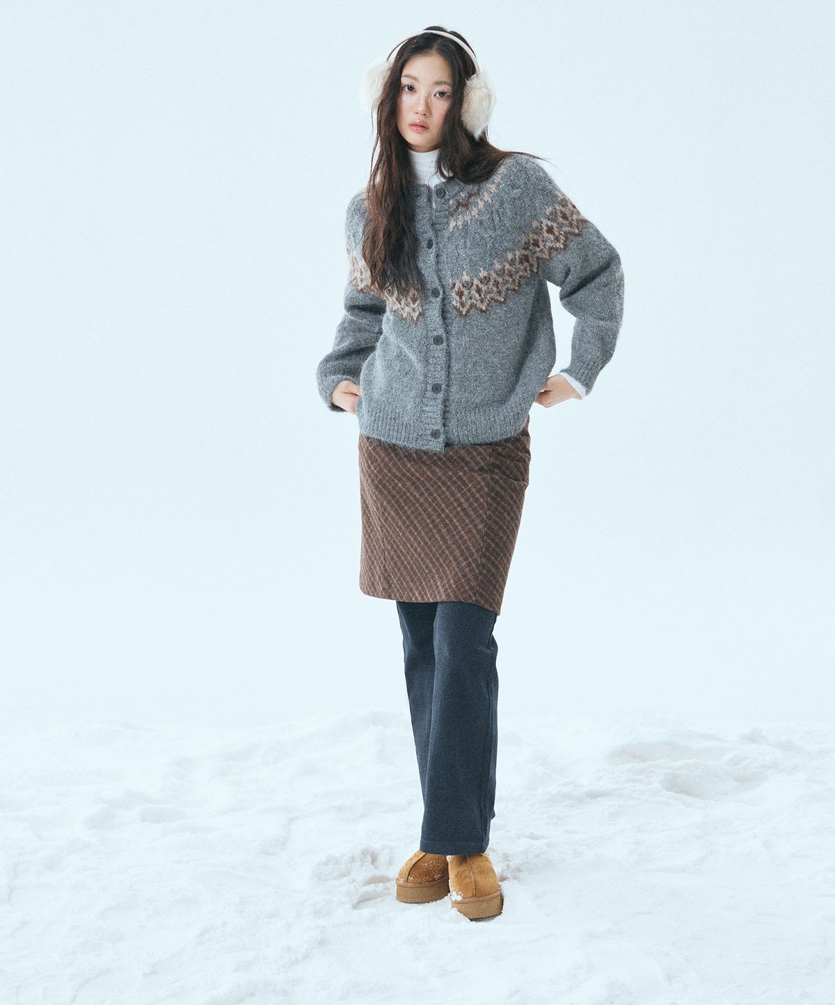 미쏘(MIXXO) 포근데님 세미부츠컷_MIWTJG111J