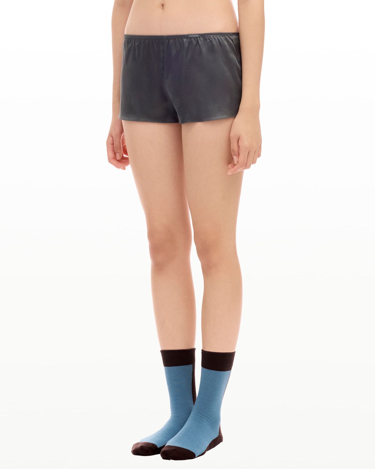 후포(HOOPOE) love silk boy shorts_deep forest