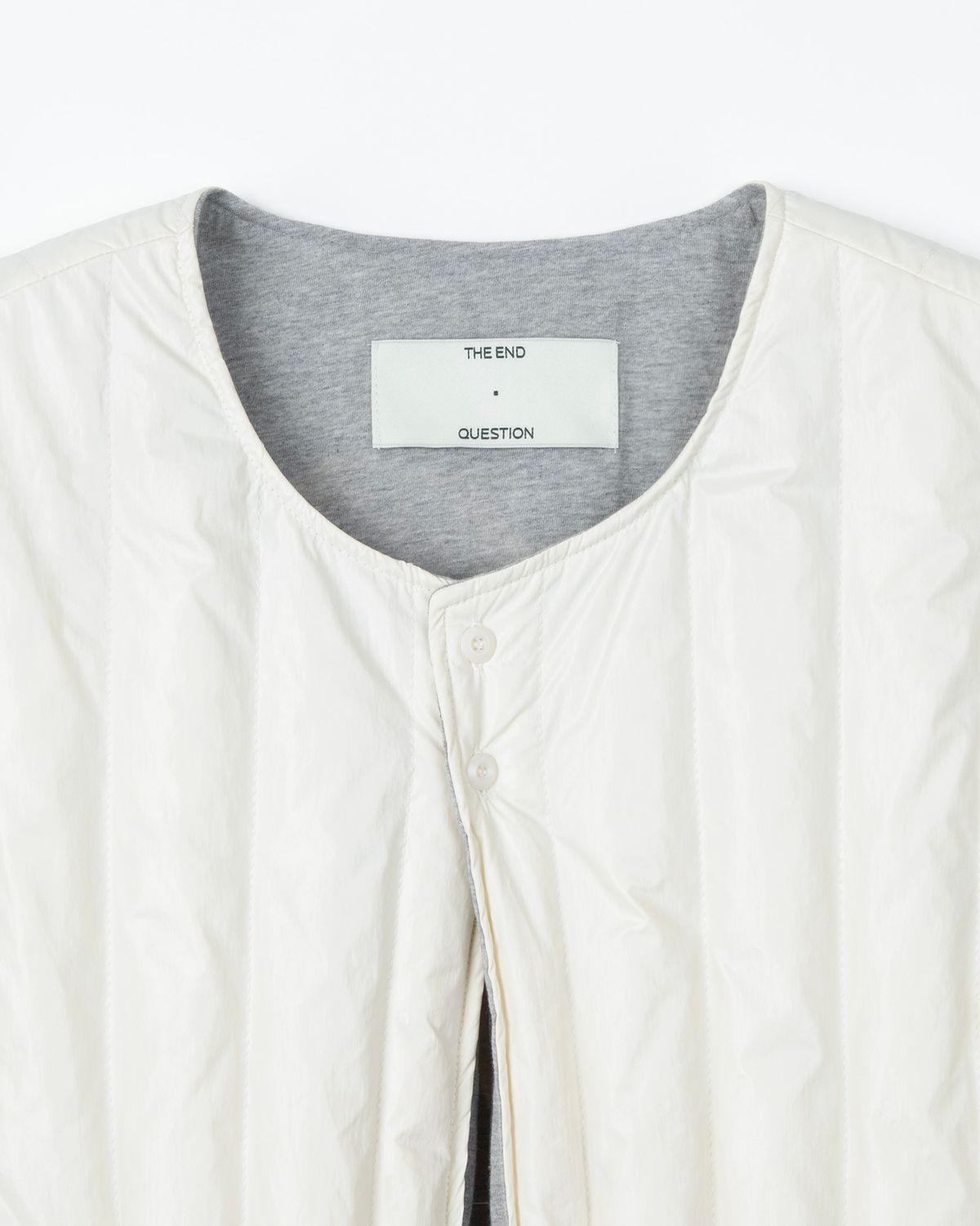 디앤드퀘스천(THEENDQUESTION) Duck down quilting vest / IVORY