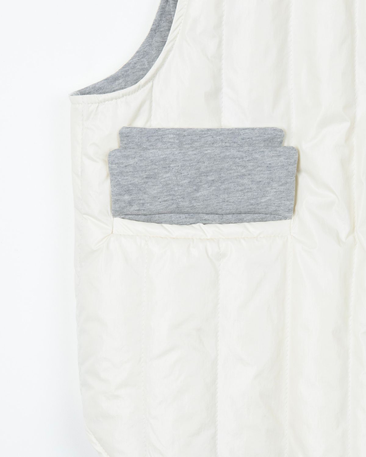디앤드퀘스천(THEENDQUESTION) Duck down quilting vest / IVORY