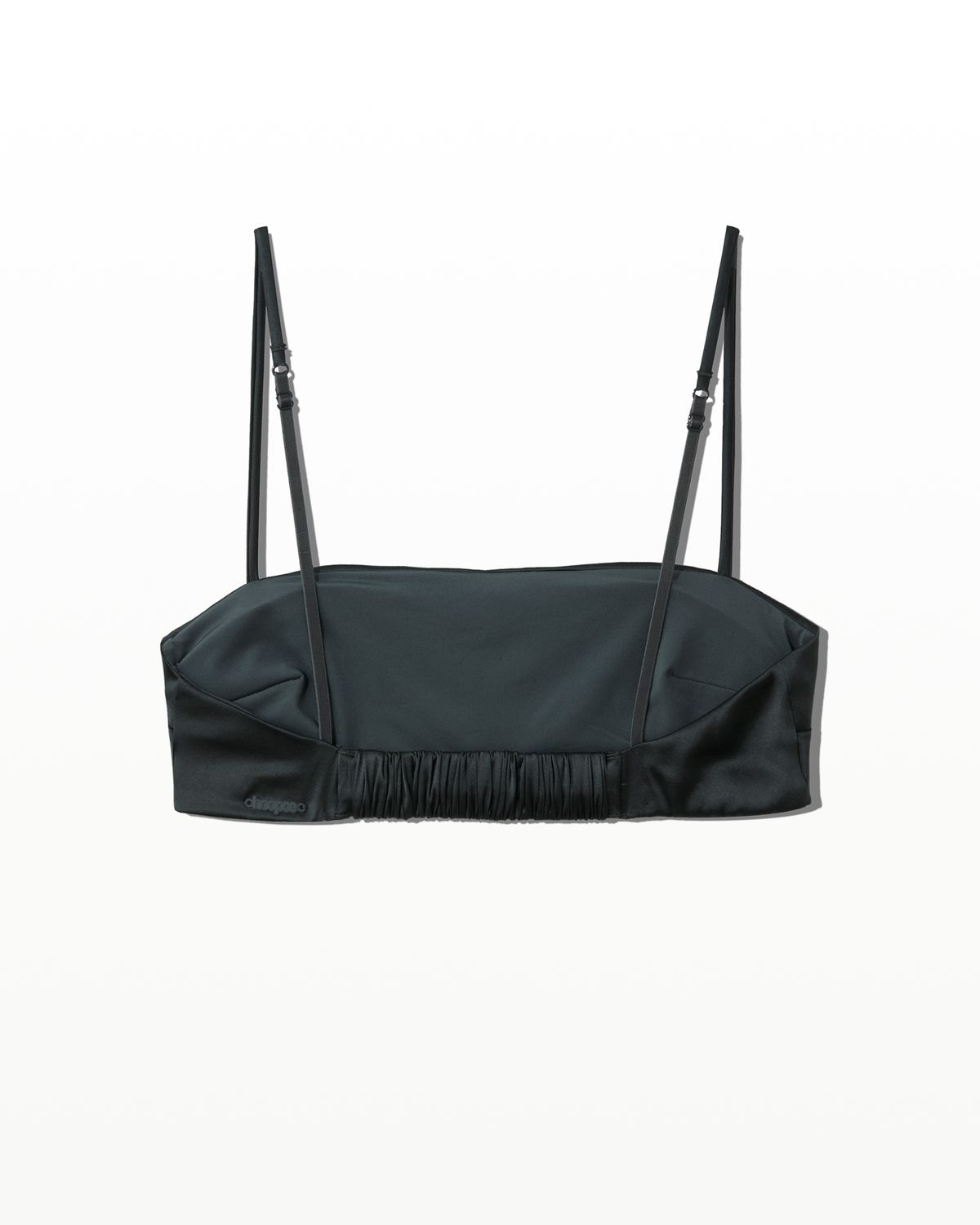 후포(HOOPOE) love silk bralette_deep forest