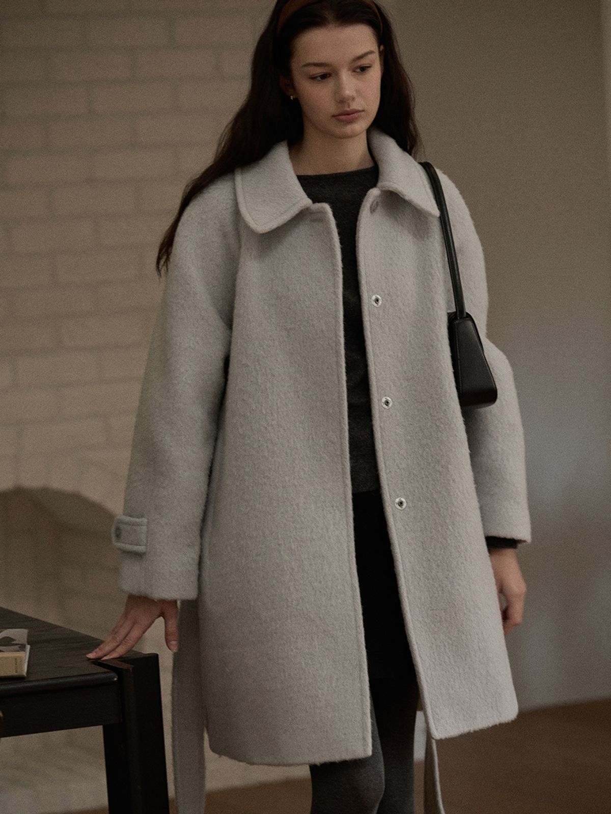 비뮤즈맨션(BEMUSE MANSION) New raglan half coat - Light beige