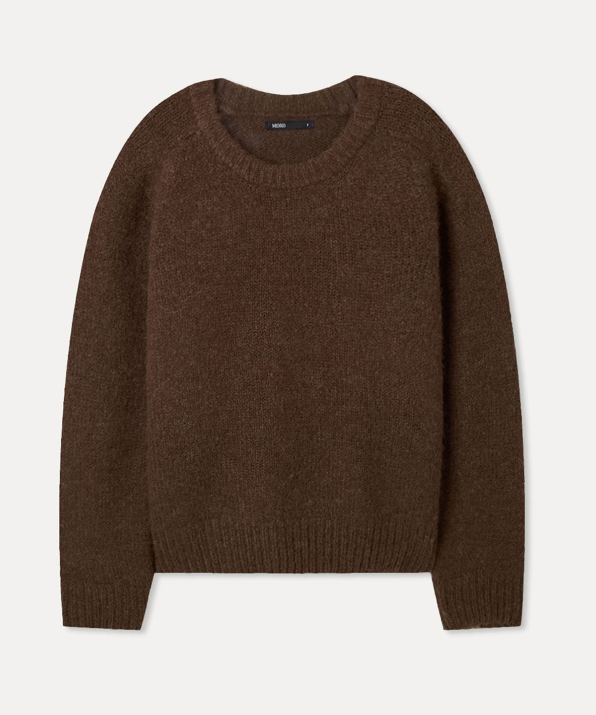 미쏘(MIXXO) 헤어리 루즈핏 라운드넥 풀오버_MIWKAFV9SS