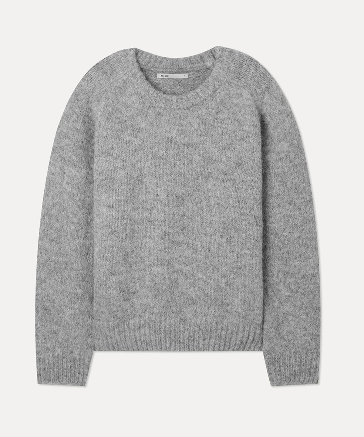 미쏘(MIXXO) 헤어리 루즈핏 라운드넥 풀오버_MIWKAFV9SS