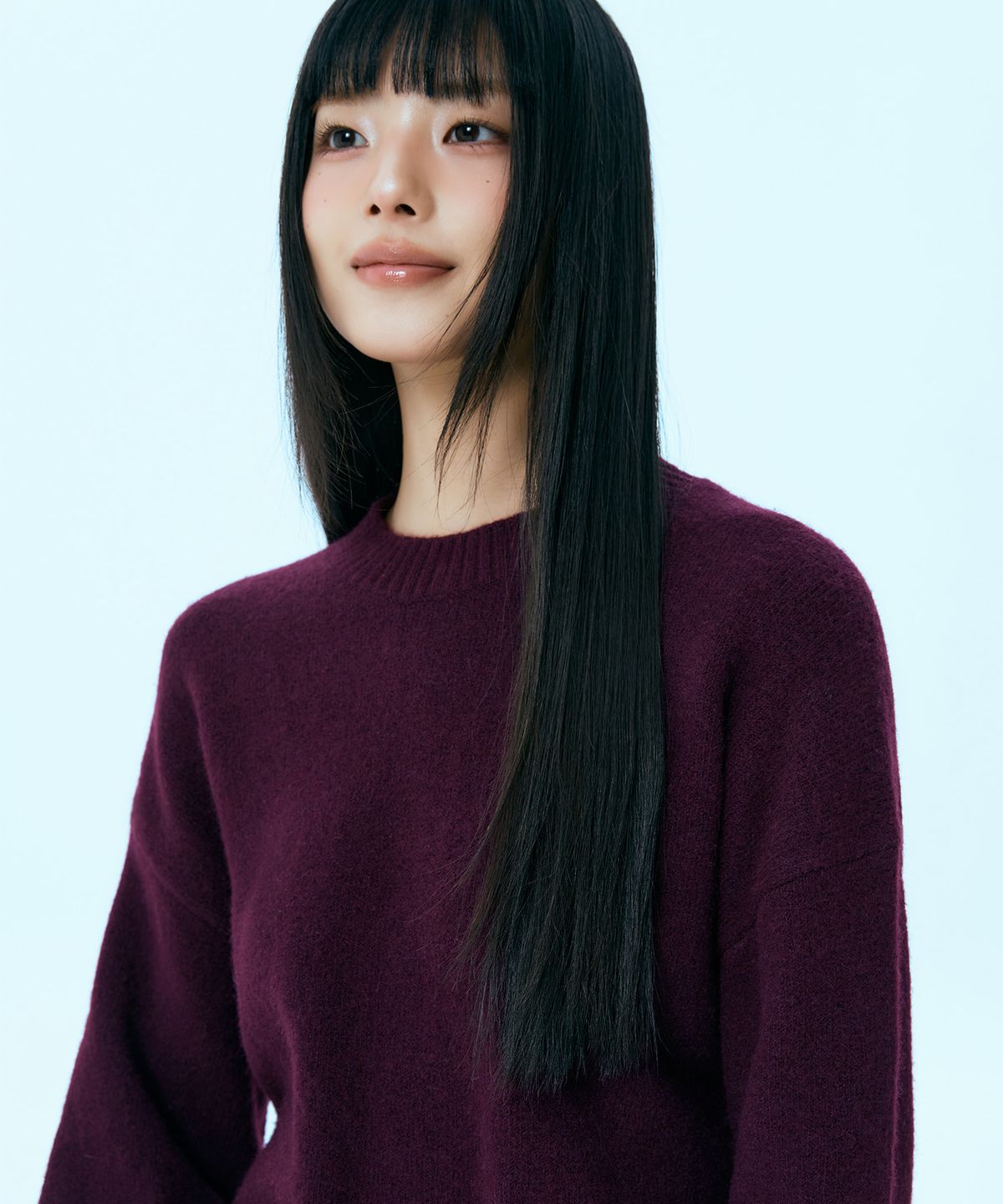 미쏘(MIXXO) [에센셜] 라운드넥 루즈핏 풀오버_MIWKAG110T