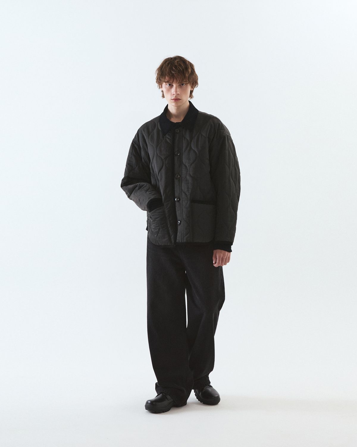 디앤드퀘스천(THEENDQUESTION) Quilting half jacket / BLACK
