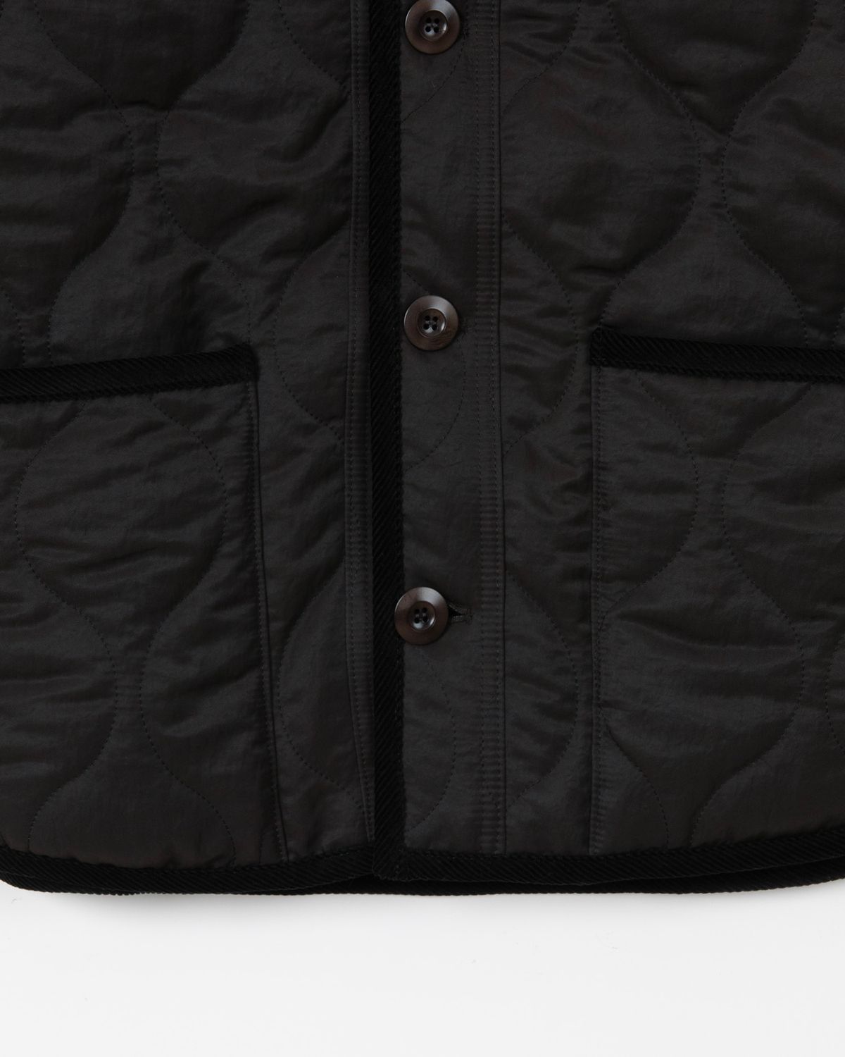 디앤드퀘스천(THEENDQUESTION) Quilting half jacket / BLACK
