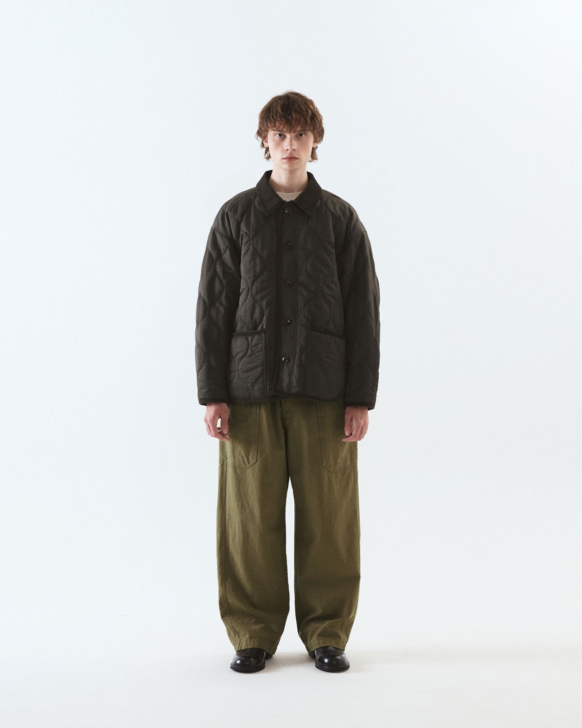 디앤드퀘스천(THEENDQUESTION) Quilting half jacket / KHAKI