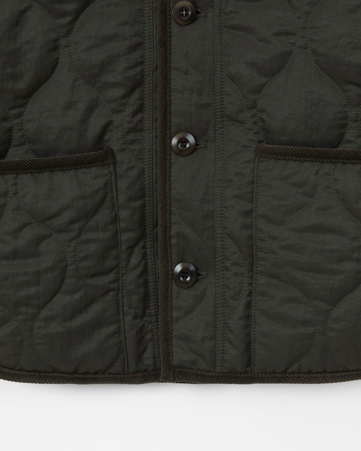 디앤드퀘스천(THEENDQUESTION) Quilting half jacket / KHAKI