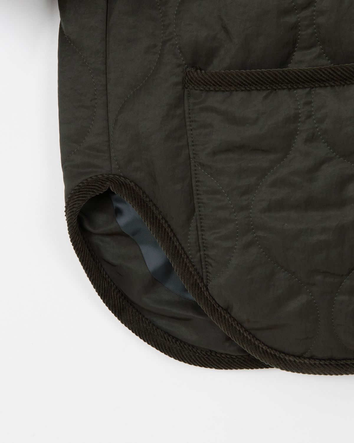 디앤드퀘스천(THEENDQUESTION) Quilting half jacket / KHAKI