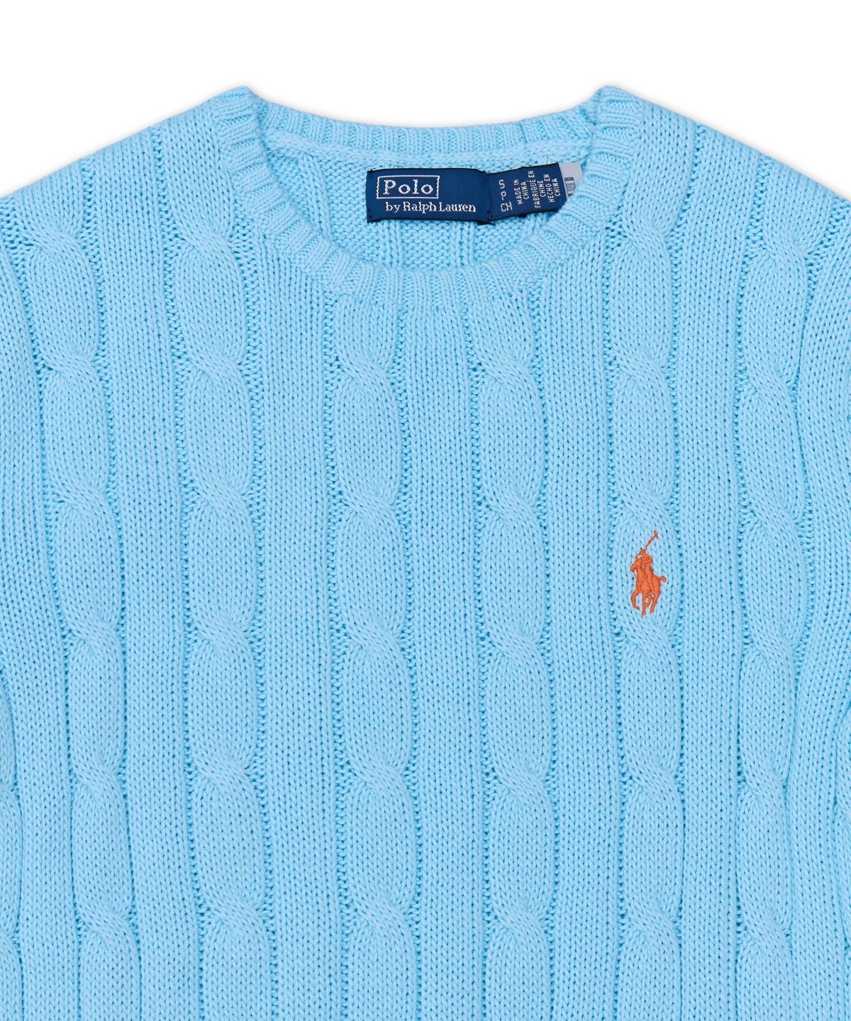 폴로 랄프 로렌(POLO RALPH LAUREN) 케이블 니트 코튼 크루넥 스웨터