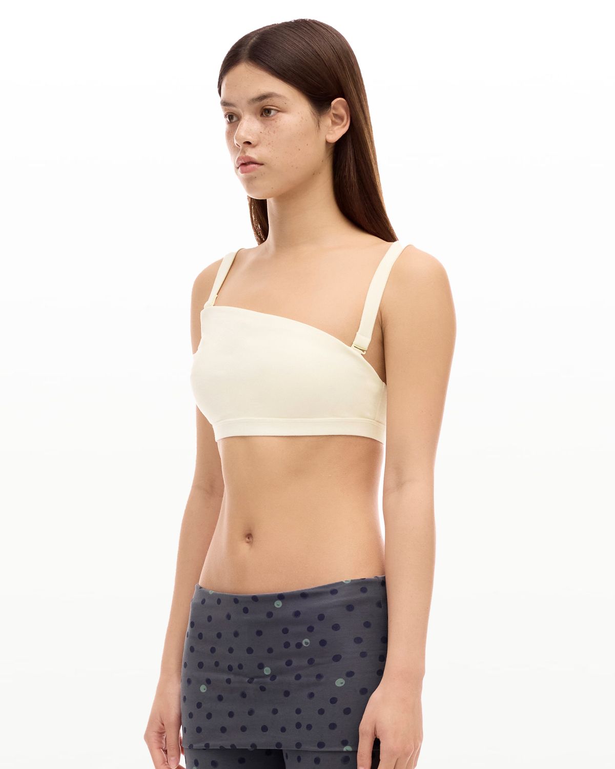 후포(HOOPOE) everyday halter-neck activity bra_pure white