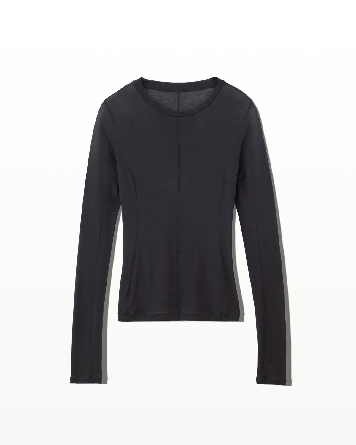 후포(HOOPOE) love sheer long sleeve t-shirt_deep forest