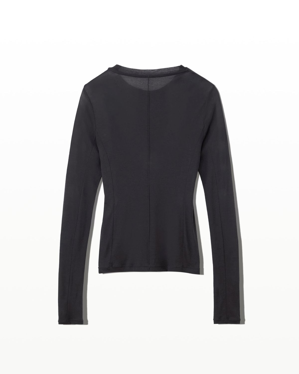 후포(HOOPOE) love sheer long sleeve t-shirt_deep forest
