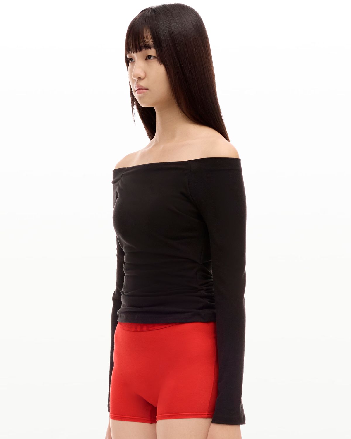 후포(HOOPOE) hoopoe off shoulder bratop_onyx black