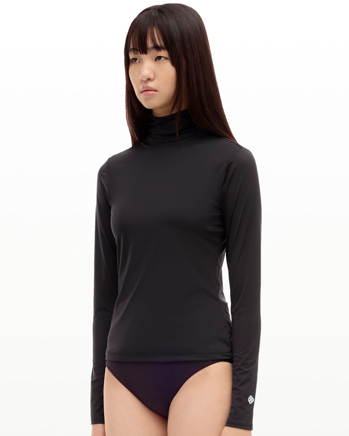 후포(HOOPOE) love sheer turtleneck long sleeve bratop_charcoal