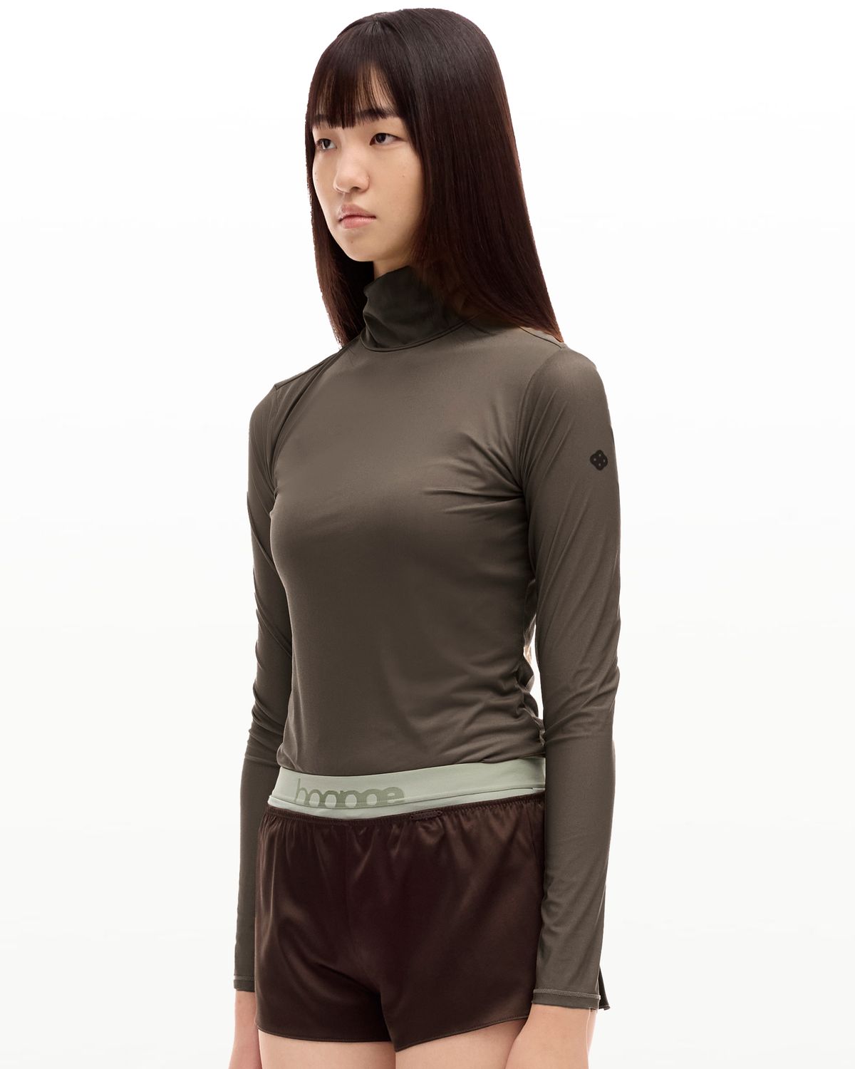 후포(HOOPOE) love sheer turtleneck long sleeve bratop_ash beige
