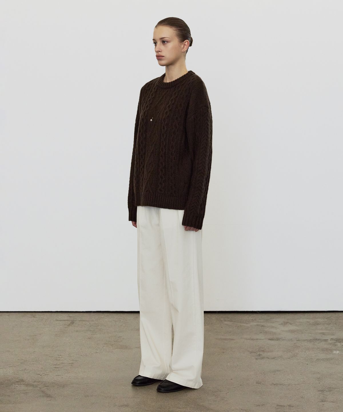 엘리오티(ELLIOTI) Aran Wool Sweater_2Color