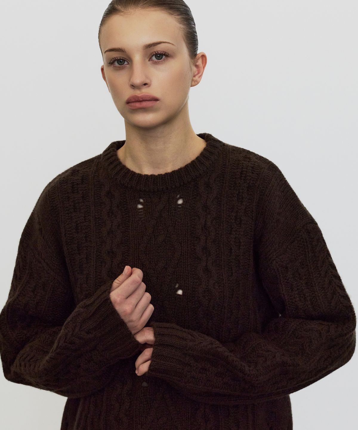 엘리오티(ELLIOTI) Aran Wool Sweater_2Color